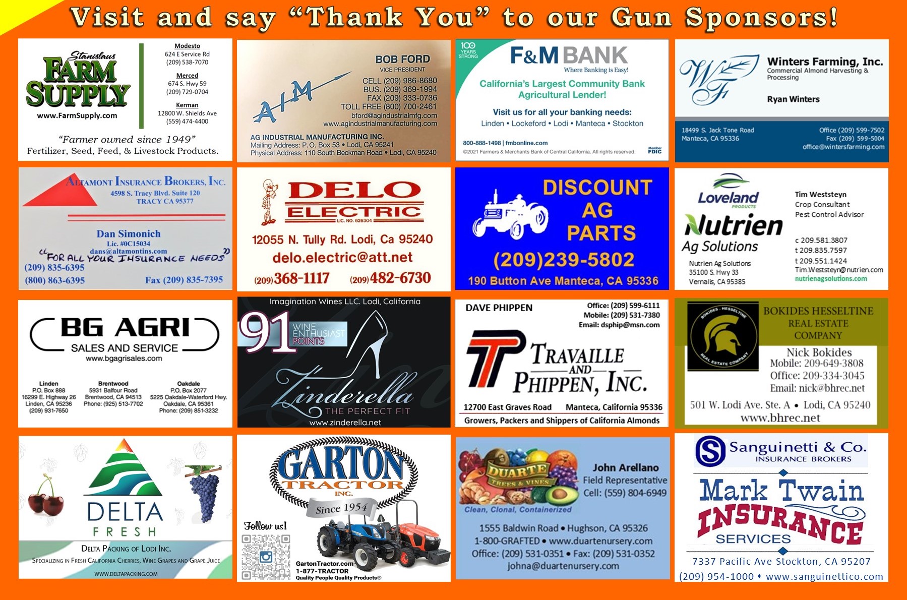 Gun Calendar SJ farm